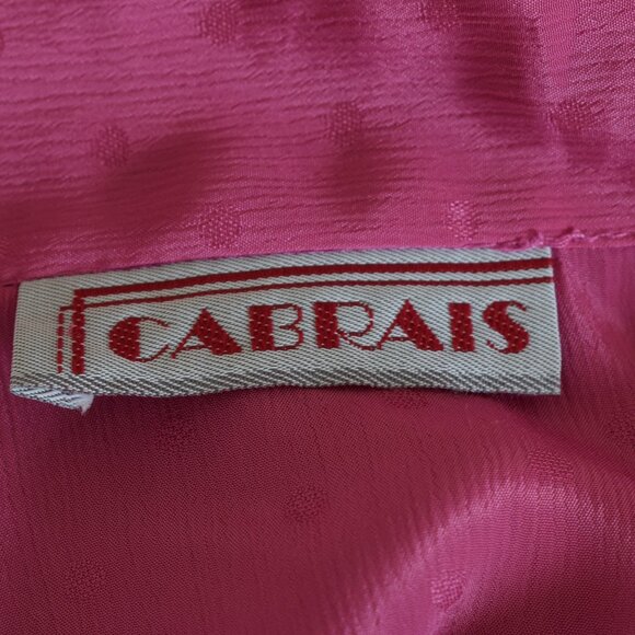 Vintage 80s pink Polyester Secretary Blouse by Cabrais - Picture 11 of 11